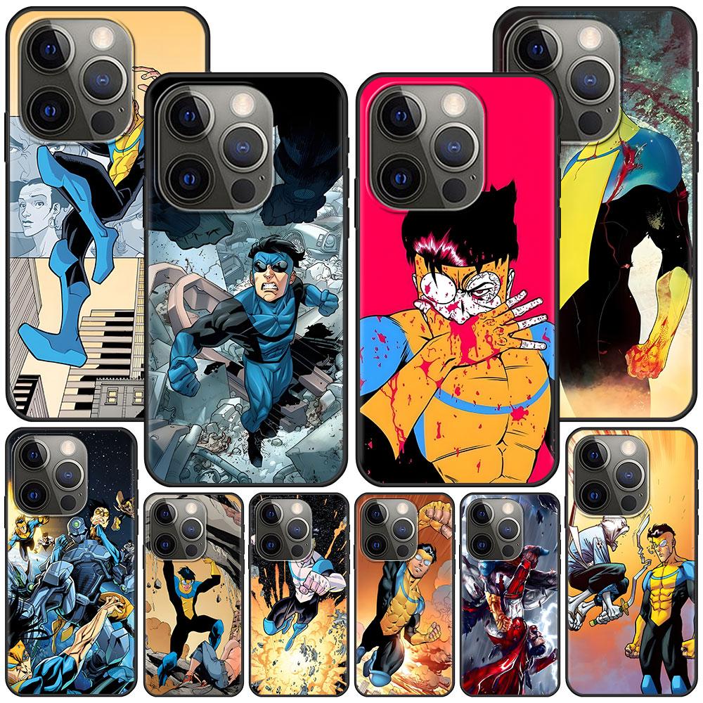 Invincible Comic Case for Apple iPhone 14 11 16 Plus X XS 13 12 Mini XR 15 Pro Max Silicone Black Soft Phone Cover