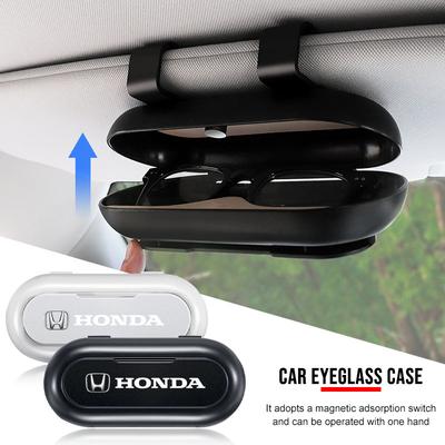 Visera Solar para Coche Caja de Almacenamiento para Gafas Soporte Organizador Estilo de Coche para Mugen Power TypeR Jazz City Civic Inspire Accord FIT HRV CRV Odyssey Jade