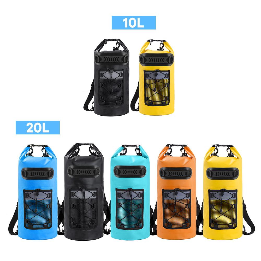 Schwimmender wasserdichter Trockenrucksack 20L PVC Drifting Bag für Rafting Outdoor Kajak Angeln