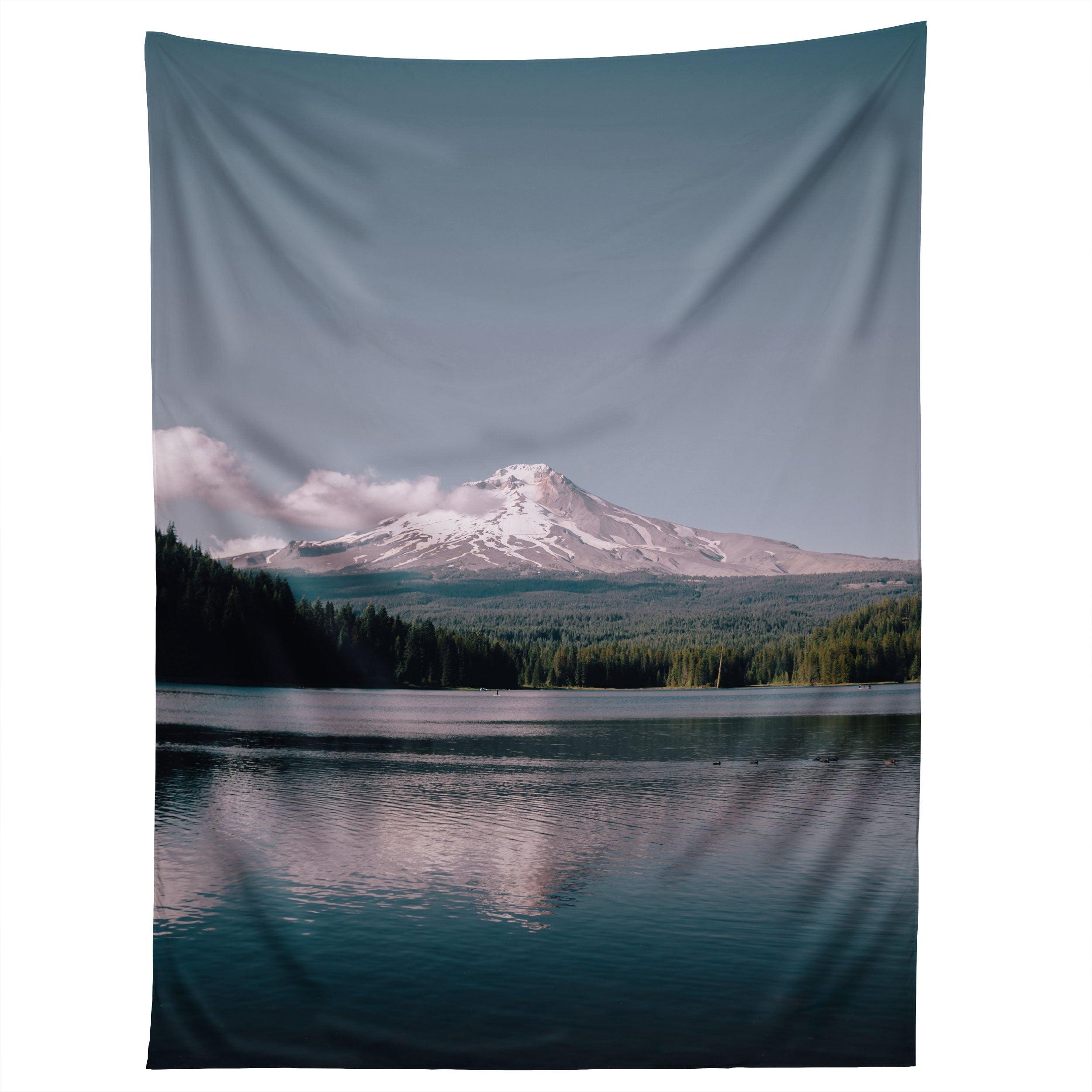 PASTEL MOUNTAIN LAKE tapestry 75x100