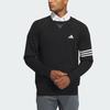 Adidas Long Sleeve Pullover Sweater Color Block Golf Sweatshirt Men Sweaters Black IN9050