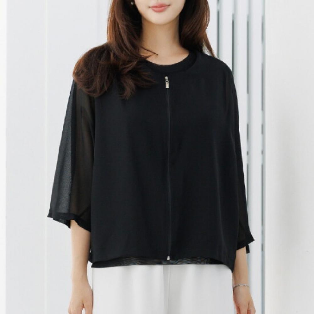 Dedra Urban Sheer Zipper Jacket Oue3053