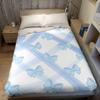Blue Bows and Ribbons Flannel Blanket Warm Soft Halloween Christmas Couch Warm Cozy Decorative Decor Gift for All Season