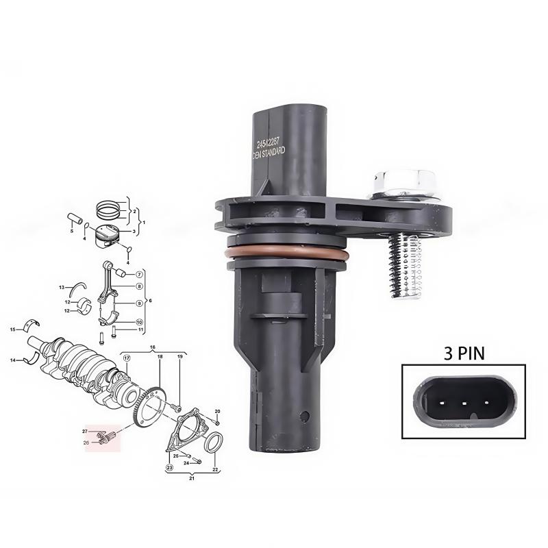 1 Stück Nr. 24542267 Kurbelwellensensor für Chevrolet N300 1.5 Robuster Automotor Kurbel CKP Sensor