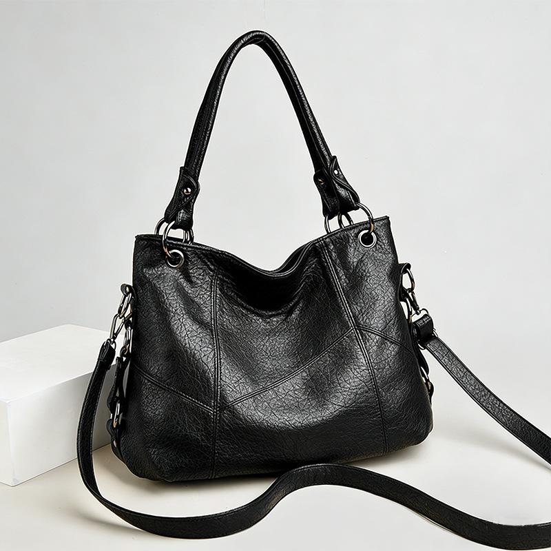Tote Bag, New Large Capacity Shoulder Bag, Fashionable and Simple Soft Leather Commuting Bag, Women's Handbag
