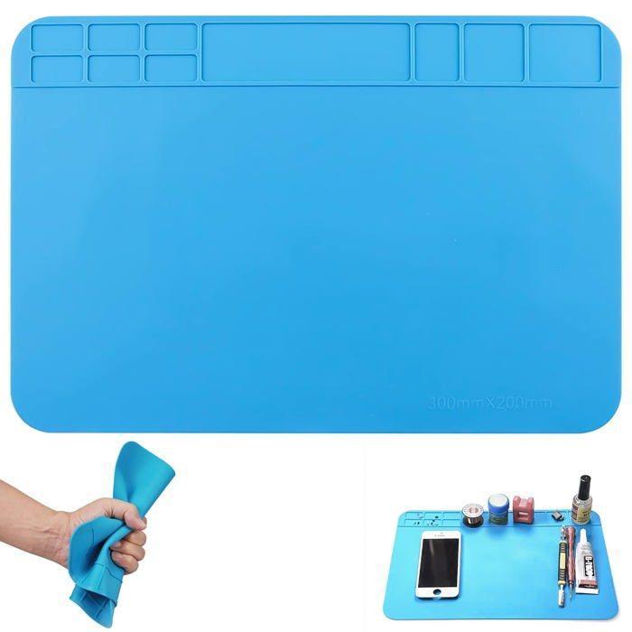 Tapis de soudure - BANTI - Silicone - Antistatique - Résistant à 500°C - 300x200mm