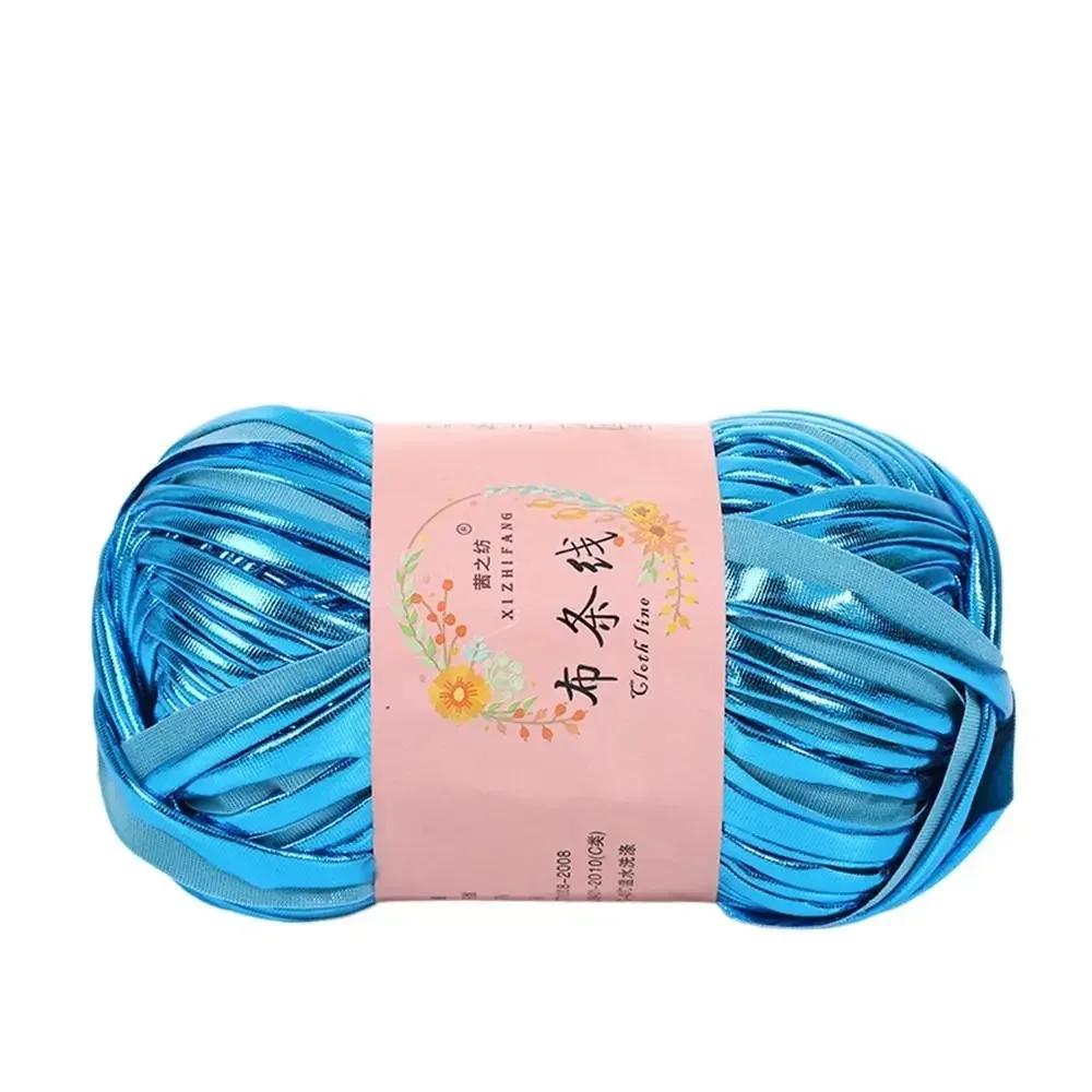 100g Ecopelle Filato da Crochet Lucido Filato per Maglia Fai-da-te Pallina di Filato per Borsa Coperta Cuscino Maglia Maglia all'Uncinetto Filato