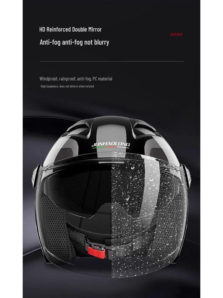 3C Certified Unisex Full Face Motorcycle Helmet - All-Season, Windproof, Sun Protection