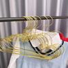 10Pcs/Set Nordic Style Children Coat Hangers Golden Clothing Storage Organizer  Closet