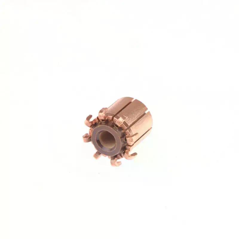 Motor Commutator with Copper Teeth, DIY Electric Power Tool Piece, 10.4x4x11.6mm, 8P