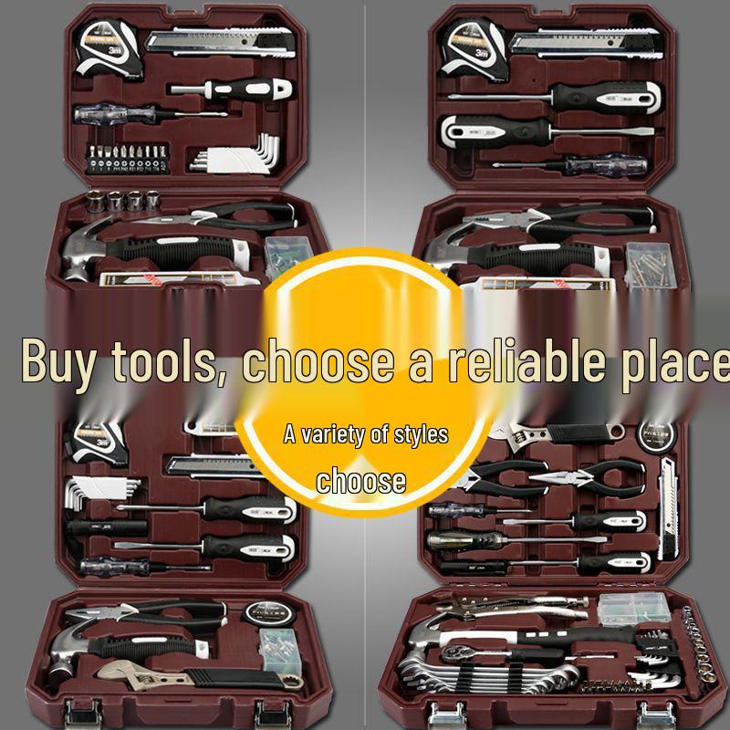 100-Piece Electric Drill & Tool Set with Carrying Case - Essential Household Kit with Free Shipping