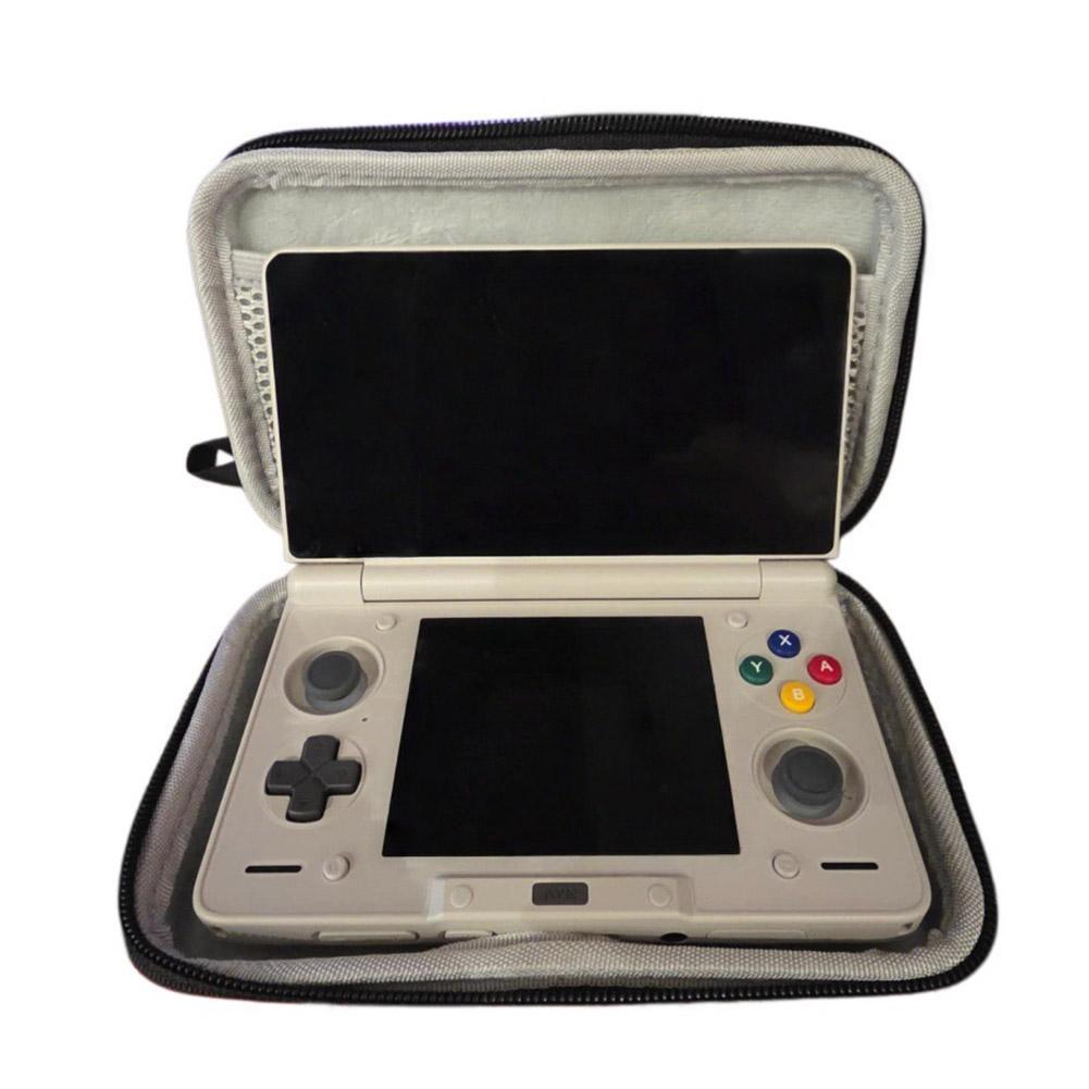 EVA Hard Shell Handheld Game Console Carrying Case for AYN THOR Portable Storage Bag with Wrist Strap Mesh Pocket for Odin