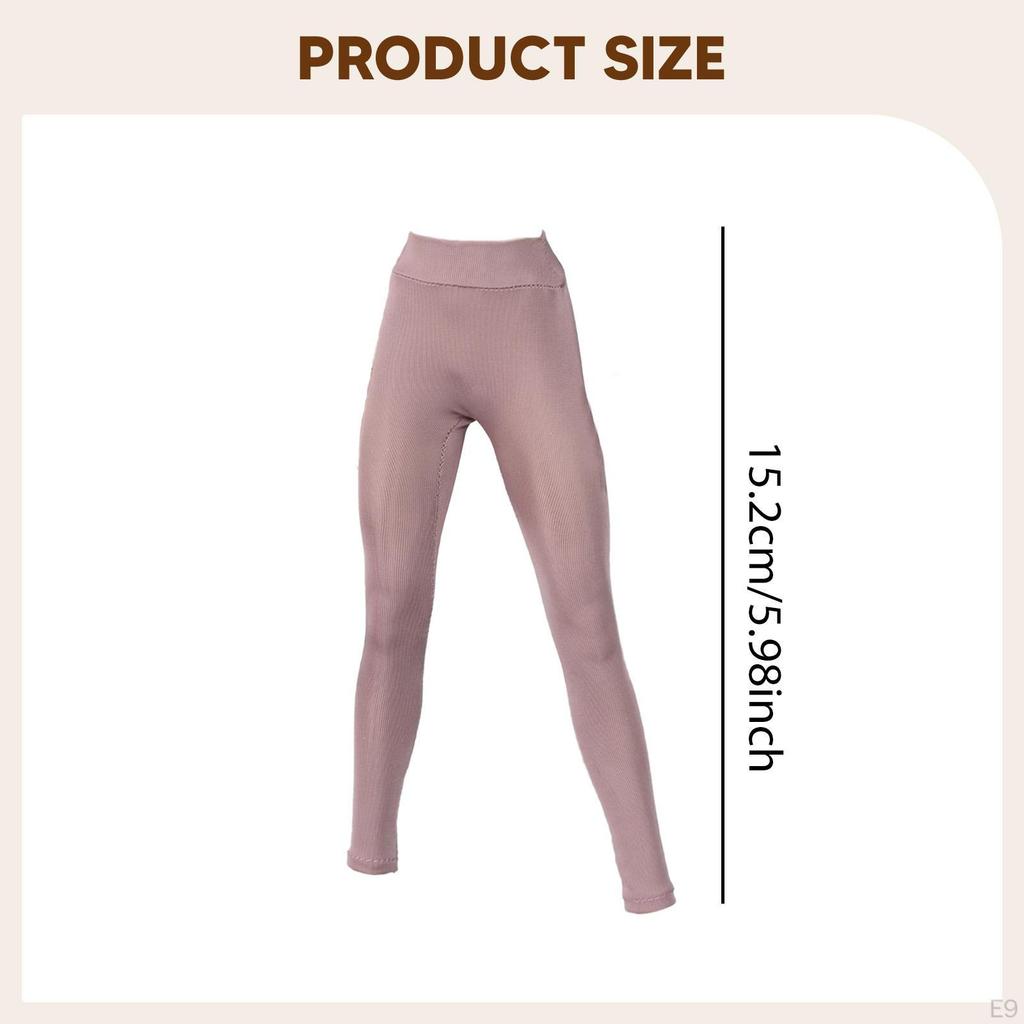 1/6 Doll Legging Pants Figure Clothes Athletic Sports Casual Dress up Cosplay Mini Workout for
