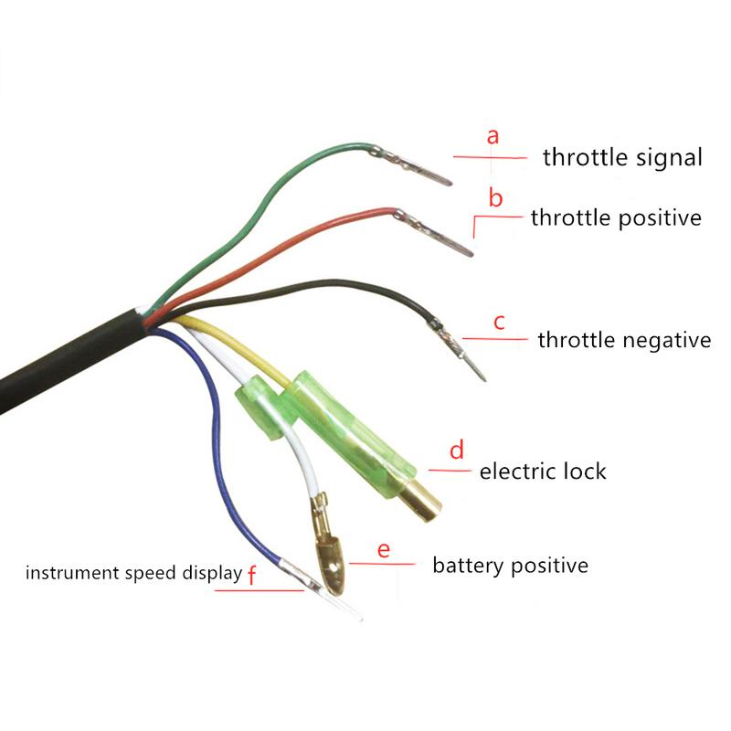 Electric Bike Twist Throttle 36V 48V Grip Speed Display for All Electric Bike/Scooter Brushless Controller