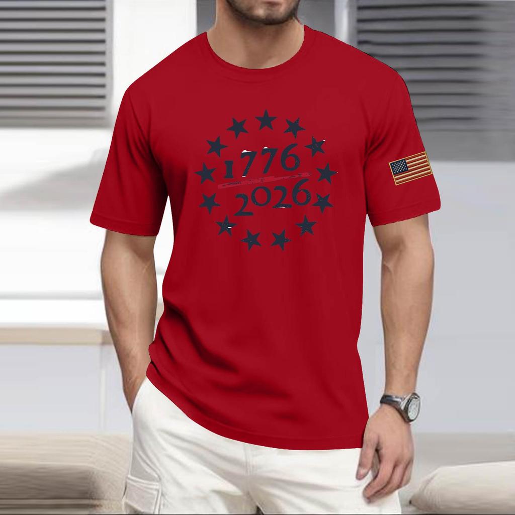 Herren Casual Rundhals Leichtes Kurzarm Oberteil
