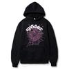 Gotische Spinnenweb Print Rits Hoodie - Trendy Europese & Amerikaanse Casual Stijl