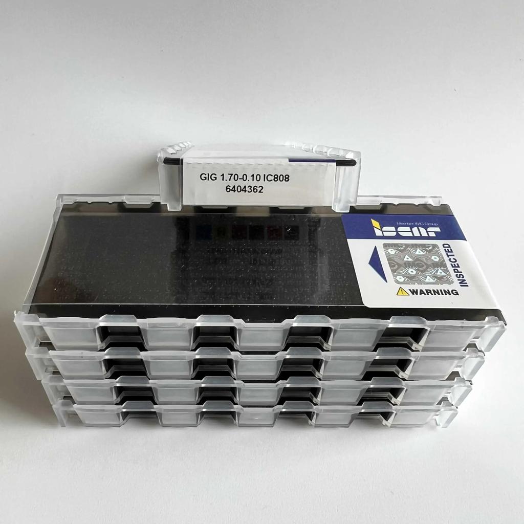 ISCAR / GIG1.70-0.10 IC808   Industrial indexable carbide inserts 10 Pcs