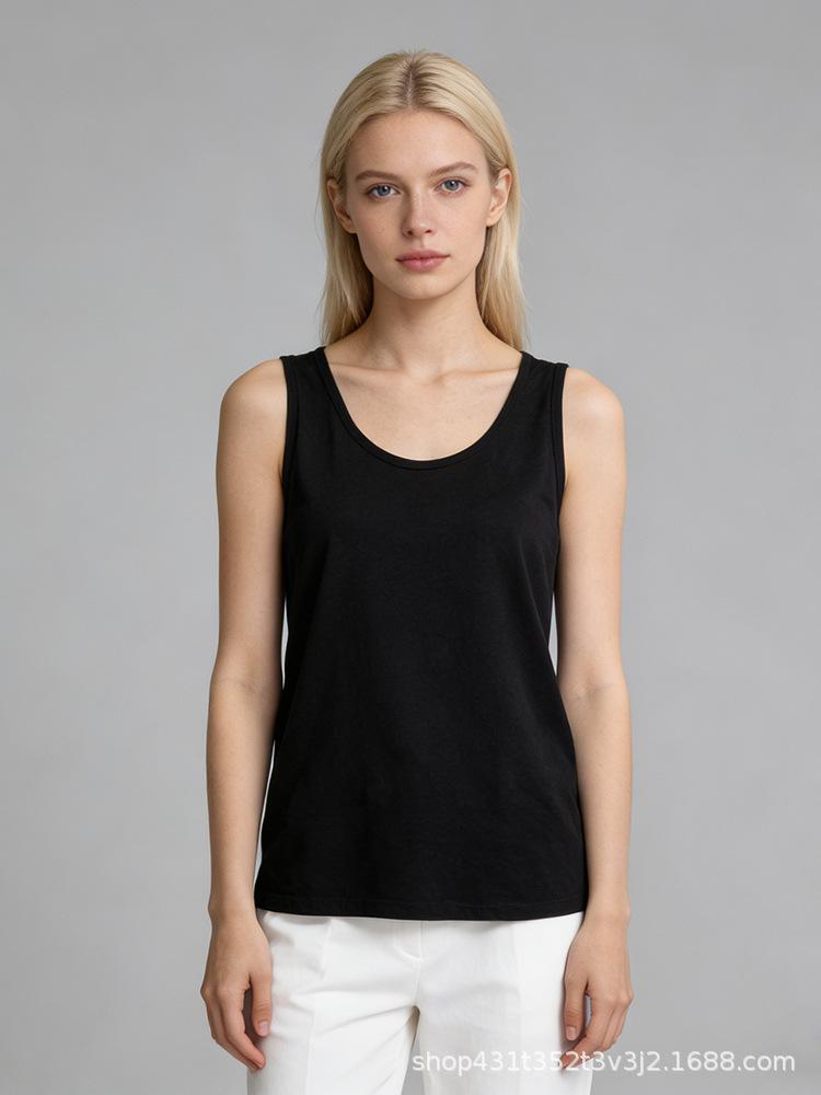 

Women s Black Snowflake Cotton Vest - Loose, Lazy Style Camisole for Layering & Covering Flaws XL абрикосовый