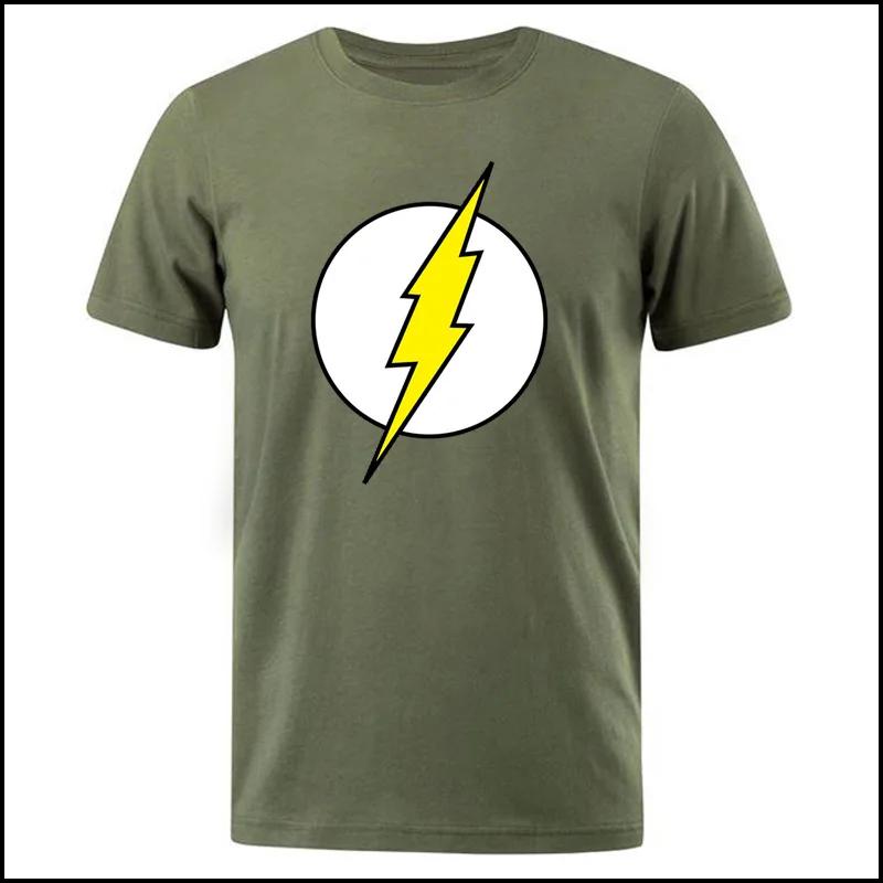 Tričko The BIG BANG Theory The Lightning Tričko s potiskem pro muže Bavlna Oversized oblečení Ležérní Street Krátký rukáv Legrační trička