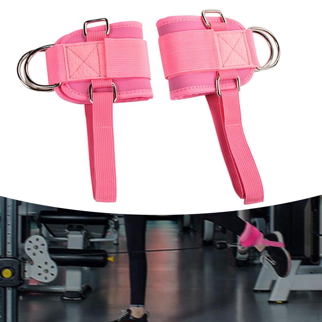 2 Pieces Ankle Cuff Lower Body Exercises Kickback Strap