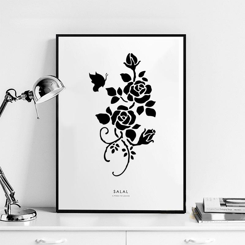 Original, 6 Pieces/set, Flower Painting Template, Flower Painting Template, School Painting Template, Flower Theme, DIY Painting Tool