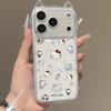 Hello Kitty Cat Ears Clear Phone Case for Apple 17PRO/16/15/13 Pro Max/12