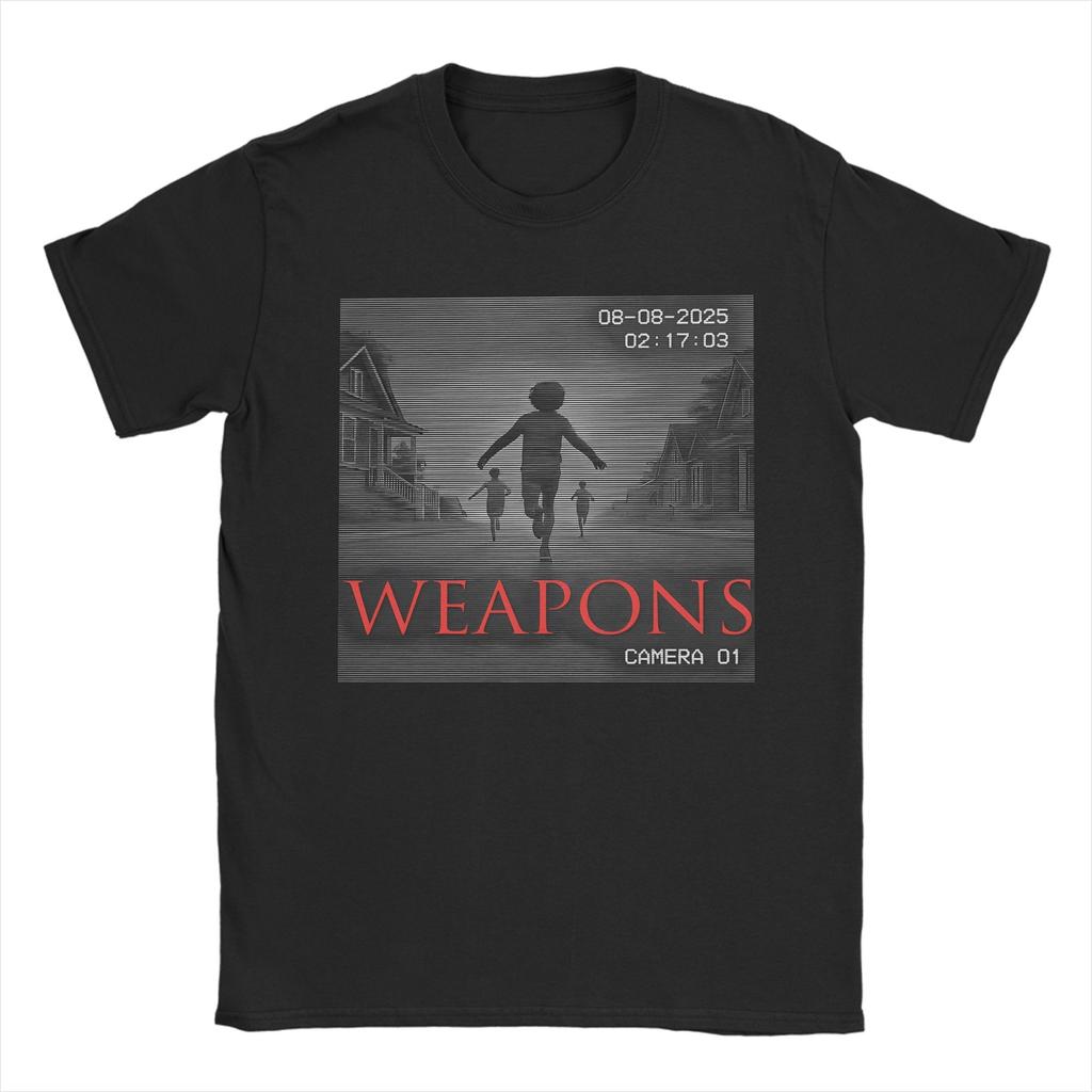 Casual Weapons Horror Film TShirt Unisex Round Collar 100 Cotton T Shirt Short Sleeve Tees 4XL 5XL Clothes