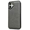 For iPhone 17 Case Calf Texture PU Leather Anti Fingerprint Back Phone Cover