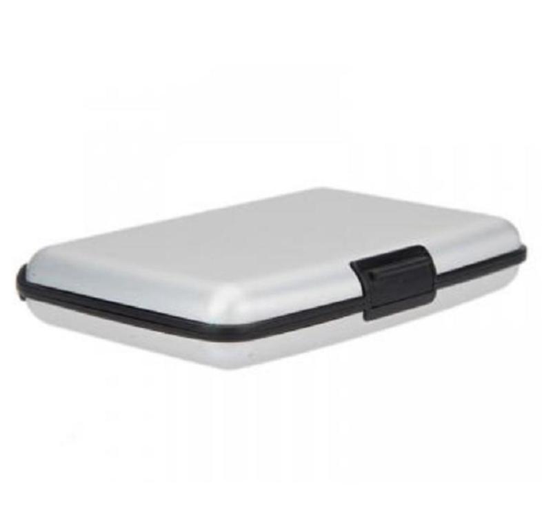 

Glossy Multicolor Waterproof Pocket Wallet Business ID Card Holder Cash Organizer Aluminum Alloy Shell + Plastic Liner