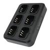 6-veis Walkie Talkie Ladestasjon Sikker Hurtiglading Multienhet 2-veis Radio Lader for BF?UV5R