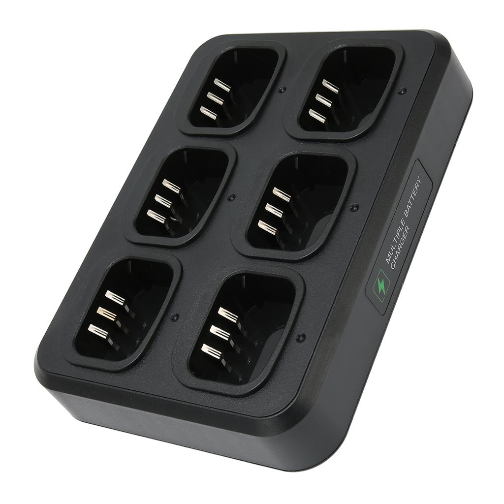 6-veis Walkie Talkie Ladestasjon Sikker Hurtiglading Multienhet 2-veis Radio Lader for BF?UV5R
