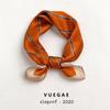 Korean silk scarf small scarf women's fashion printing temperament decoration silk spring and autumn summer thin square scarf