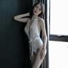 Pajamas Sexy Sexy Lingerie Small Breasts Female Temptation Open Buttocks Open Crotch Perspective Lace Qqny Onesie Wholesale