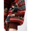 Dimanaf 2025 Winter Plus Size Print Autumn Women Buttons Sweaters Jacket Knitting Casual Style Loose Cardigan Sweater