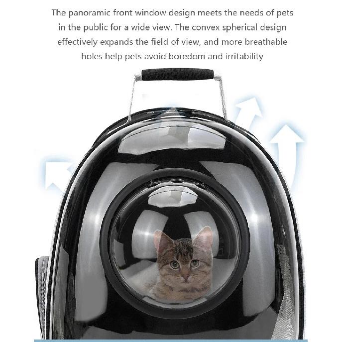 Portable Cat Pet Carrier Backpack Transparent Capsule Bubble Pet Backpack Small Animal Puppy Kitty Breathable Carrier for Travel