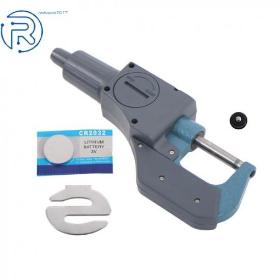 0.00005  0-1  Digital Electronic Outside Micrometer Carbide Tip 0-25mm IP65