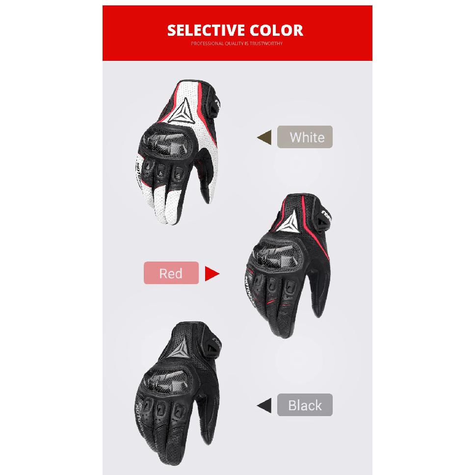 Motorcycle Gloves Men's Leather Gloves Wear-resistant Scratch Resistant Breathable Off-road Gloves Anti Slip Riding Equipment