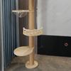 Solid Wood Cat Tower Toy Condo Large Cat Nest Scratching Platform Hammock Climbing Game Stand Kitty Scratching Post Pet Products
