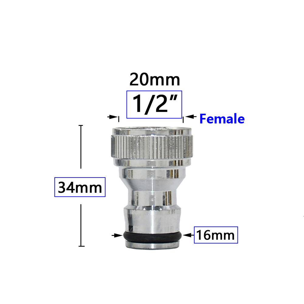 1/2'' 3/4'' 1'' Brass Hose Quick Connecter 16mm 20mm Copper Tap Coupling Adapter Garden Tubing Repair Watering Gun Fittings