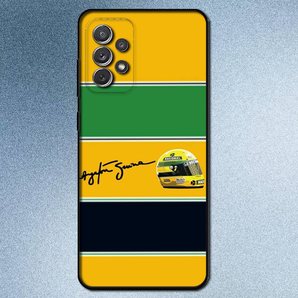 Racing Driver A-Ayrton S-Senna Phone Case For Samsung S25,S24,S21,S22,S23,S30,Ultra,S20,Plus,Fe,Lite,Note,10,9,5G Black Cover