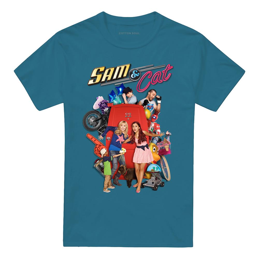 Sam & Cat Unisex Adult Poster T-Shirt