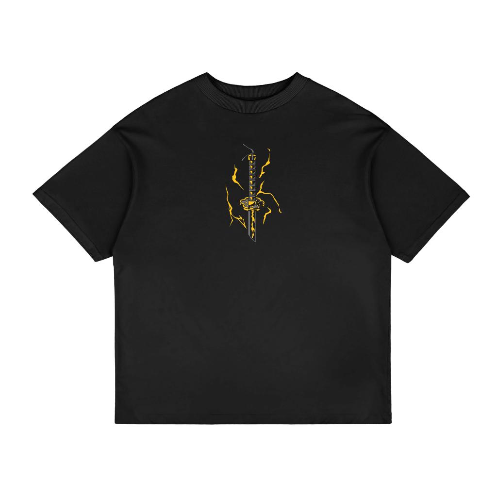 Zenitsu Agatsuma Demon Slayer Kimetsu No Yaiba T-shirt Vintage Washed Oversized Men Women T-shirts Male Hip Hop Gothic Tees
