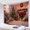 Home Decor Tapestry Christmas Tree Reindeer Snow Star Wall Tapestry Wall Hanging Room Wall Decor Backdrop Tapisserie De Noël
