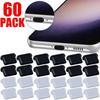 60-1Pcs Dust Plugs Type C Charging Port Protector Stopper Cap Cover for IPhone 15 Samsung Huawei Xiaomi Phone Silicone Dustplugs2