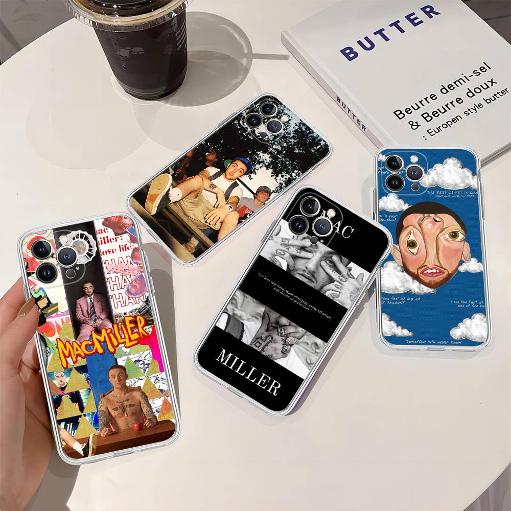 Cool M-mac Miller TPU Silicone Case For IPhone 11 12 13 14 15 16 17 Pro Max Shockproof Clear Back Cover