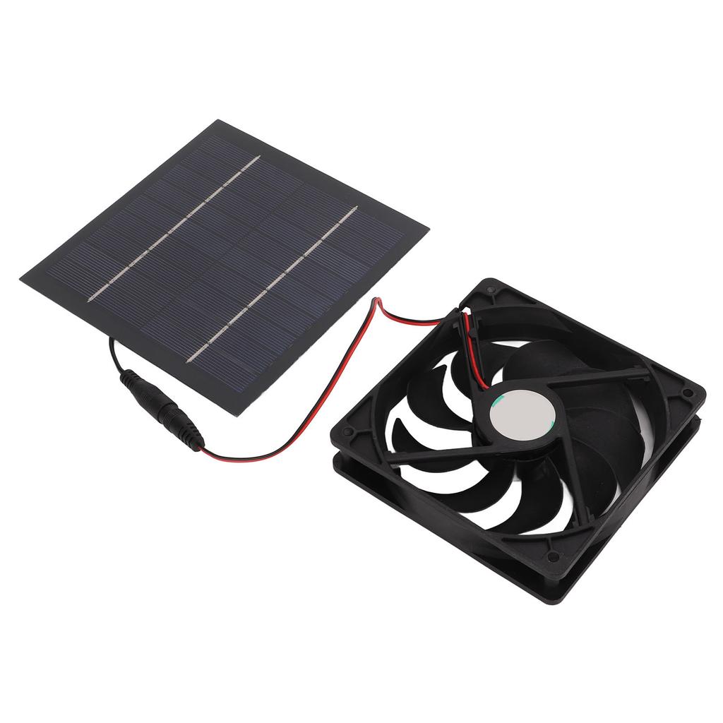 10W Solarbetriebenes Paneel Abluftventilator Mini Ventilator Wasserdicht für Wohnmobil Yacht Gewächshäuser Tierhäuser Hühnerställe