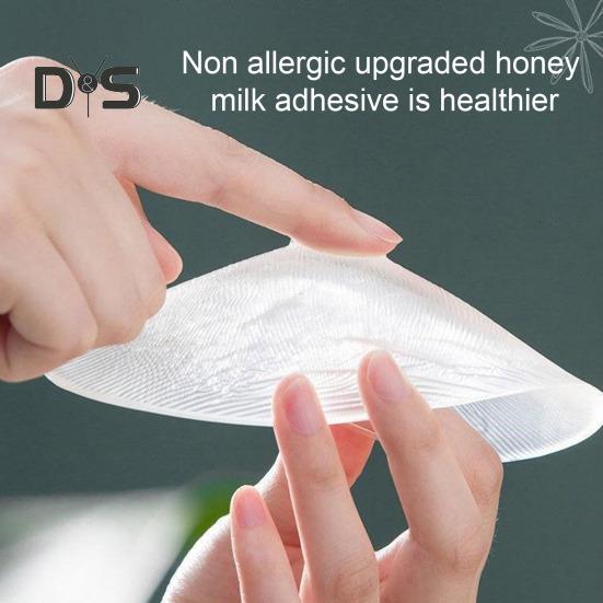 1 Pair Shoulder Pads for High Low Shoulders 3D Self Adhesive Silicone Anti-Slip Sponge Shoulder Push-up Pad Sweat-proof Smooth Curves DIY Clothes