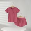 Infant Summer Pajama Set: Short Sleeve T-shirt & Shorts Rompers for 0-1 Year Olds, Breathable & Air-Conditioning Friendly.