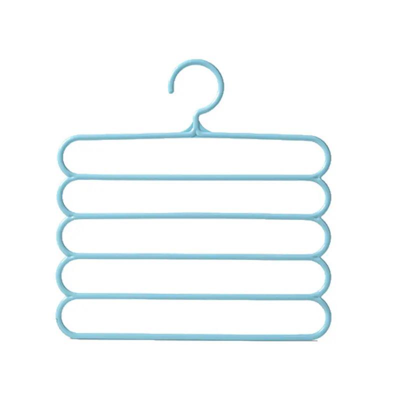 Newcomer 1.04: Innovative 5-Layer Non-Slip Pants Hanger with Enhanced Storage.