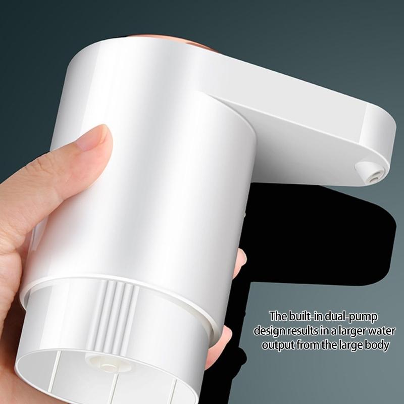 Rechargeable Water Dispenser Pump Quiet Portable Water Bottle Pump Automatic Drainage Machine for Camping Travel